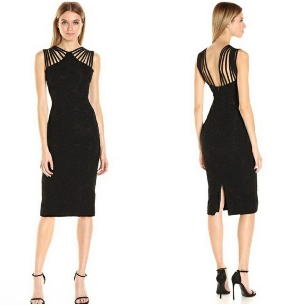 Dress The Population Gwen Midi Lace Dress